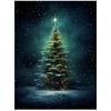 Choinka W Nocnym Blasku Choinka W Nocnym Blasku, 50X70 Cm, Bez Ramy, Papier Matowy 230 Gsm