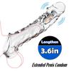 Penis Extend Sleeve Realistic Dildo Condoms Penis Extender Vibrator Delay Ejaculation Male Dick Enlargement Adult Sex Toy for Sex Male Longer Lasting