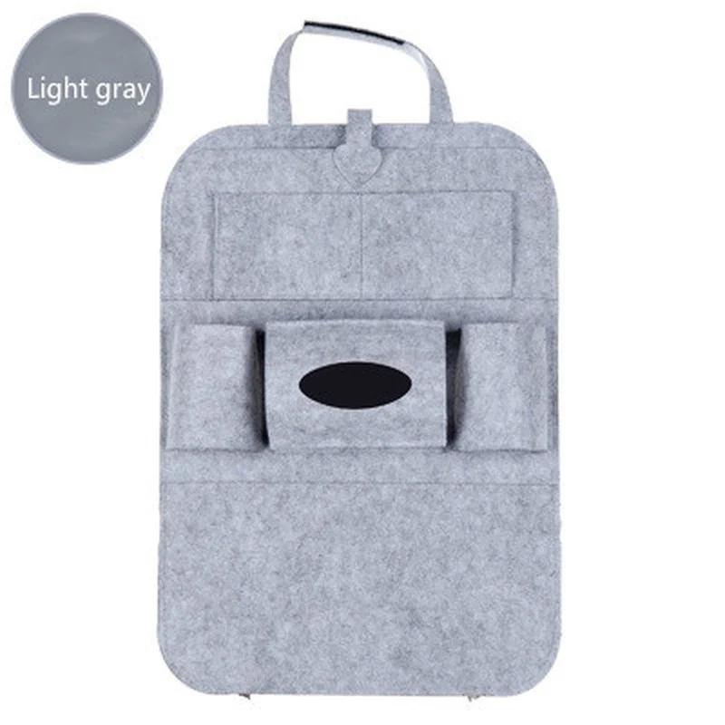 Car Multifunctional Seat Back Storage Box Car Hanging Bag Tissue Box Car Felt Storage Bag