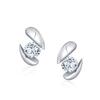 YUIITU Earrings Ladies Popularity High Quality Zirconia Silver Compatible with Metal Allergies 18k Gold Brachira Plating Simple Modern Geometry Drop