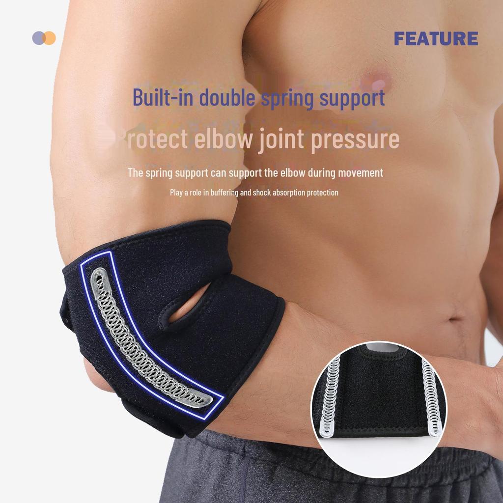 Регулируемые амортизирующие дышащие налокотники для тенниса и бадминтона