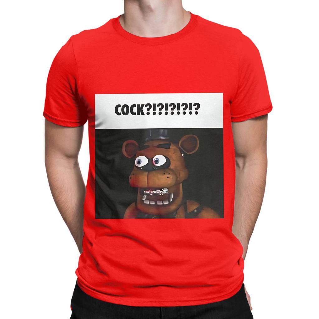 Фредди Фазбер Пять Ночей с Фредди Смешной Принт 100% Хлопок Футболка FNAF Футболки Топы Для Унисекс