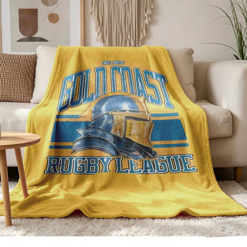 gol coast titans  Soft and comfortable flannel Suitable for sofas living rooms outdoor camping travel and also makes a great anniversary gif