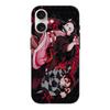 Case - Demon Slayer - Iphone 16 Plus - Soft - Black - Tanjiro Nezuko Pattern