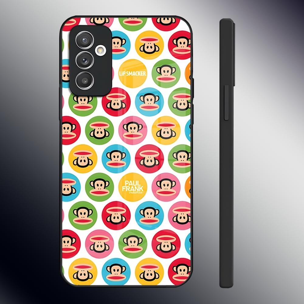 Модный Чехол Для Телефона С Логотипом P-Paul F-Frank Для Samsung S26 S24 Ultra S23 S22 S21 Fe S25 Plus A54 A34 A24 A53 A13 A16 Стеклянная Крышка