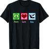 Cute Bat Peace Love Bats for Halloween T Shirt