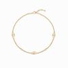 MiniGOLD Мини Золотой Бесконечный Двухцепочный Браслет на Ногу FETM4008
