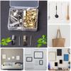 40Pcs Metal Picture Hangers with Nails Heavy Duty Picture Hanging Hooks Hardware Picture Hanging Kits On Wood/Drywall