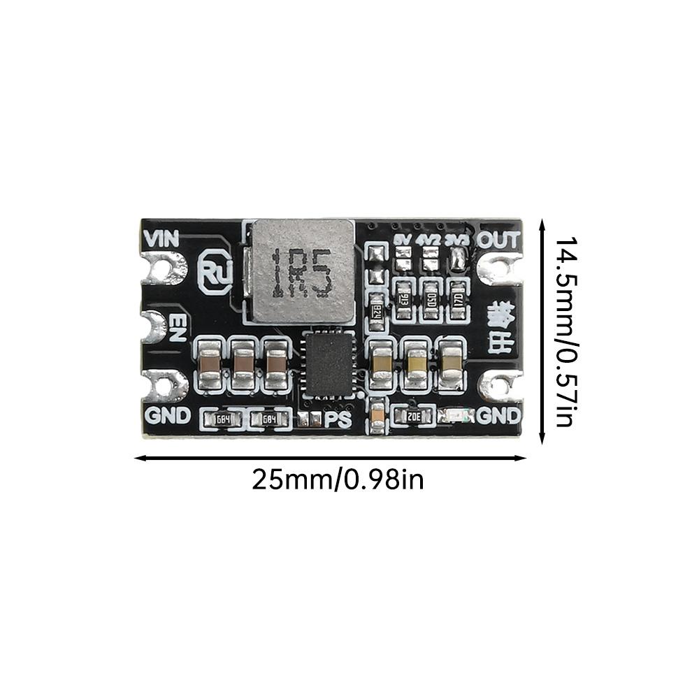 2 PCS DC-DC Boost Module 1.8-5.5V to 3.3V/4.2V/5V 3A Adjustable Output Low Ripple Boost Buck Constant Voltage Module