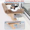 Cat Perch for Window Sill Bolster - Orthopedic Hammock Design Premium Hard and Robust Metal Frame - Cat Window Seat for Large C
