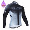 2025 RCN Team Winter Thermal Fleece Cycling Jersey Set Racing Bike Suit Mountian Bicycle Clothing Ropa Maillot Ciclismo Hombre