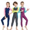 Kids' Long-Sleeve Quick-Dry Lycra Snorkeling Swimsuit - Sun Protection for Boys & Girls