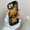Волнистый чехол для телефона N34 с дизайном «Год Дракона» для iPhone 15 14 13 Pro Max Samsung S24 S23 Ultra A54 A14 A12 Xiaomi Redmi 13C, мягкая задняя крышка Huawei