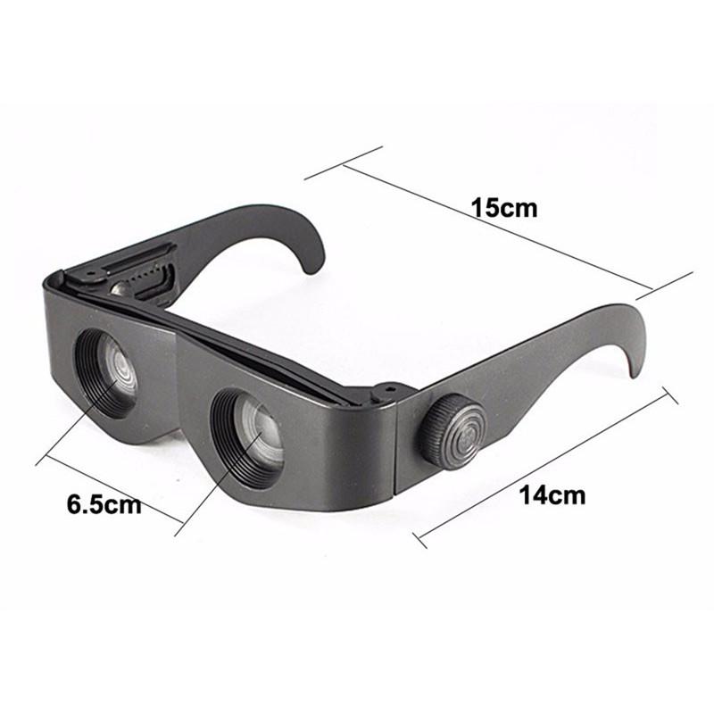 Портативные очки стиль телескоп лупа бинокль для рыбалки походов концерт
