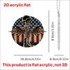 Acrylic Flat Cartoon Decorative Pendant, Car Rearview Mirror Decoration, Backpack Pendant