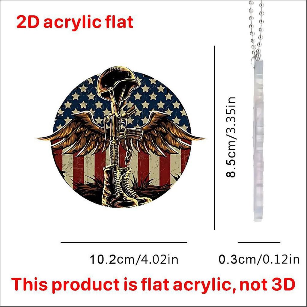 Acrylic Flat Cartoon Decorative Pendant, Car Rearview Mirror Decoration, Backpack Pendant