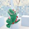 Cute Green Dinosaur Plush Keychain Pendant Charm