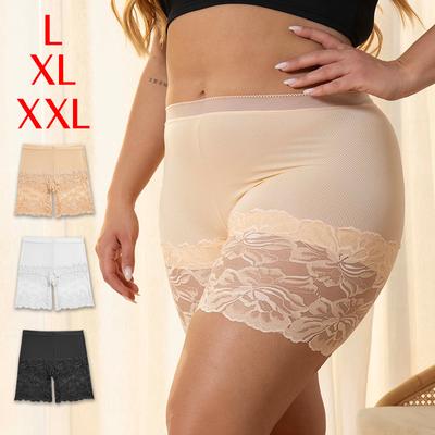 Европейские и американские кружевные защитные брюки большого размера 50 кг Ice Silk Control нижнее белье леггинсы лето