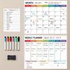 Refrigerator Sticker Magnetic Minimalist Message Sticker Schedule Calendar Month Set Convenient Sticker Menu Magnetic Whiteboard Sticker10ML