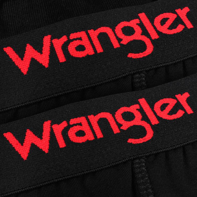 Wrangler Zestaw Bokserki Męskie 22055 Czarny Bawełna 4 Pak