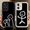 Чехол для телефона Xiaomi Redmi Note 15 14 13 Pro Plus Funny Stickman Matchman Shell 12S 11 11S 11T 5G 14S из мягкого силикона.