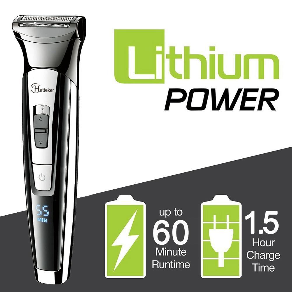 Триммер для стрижки волос с LCD-дисплеем многофункциональный