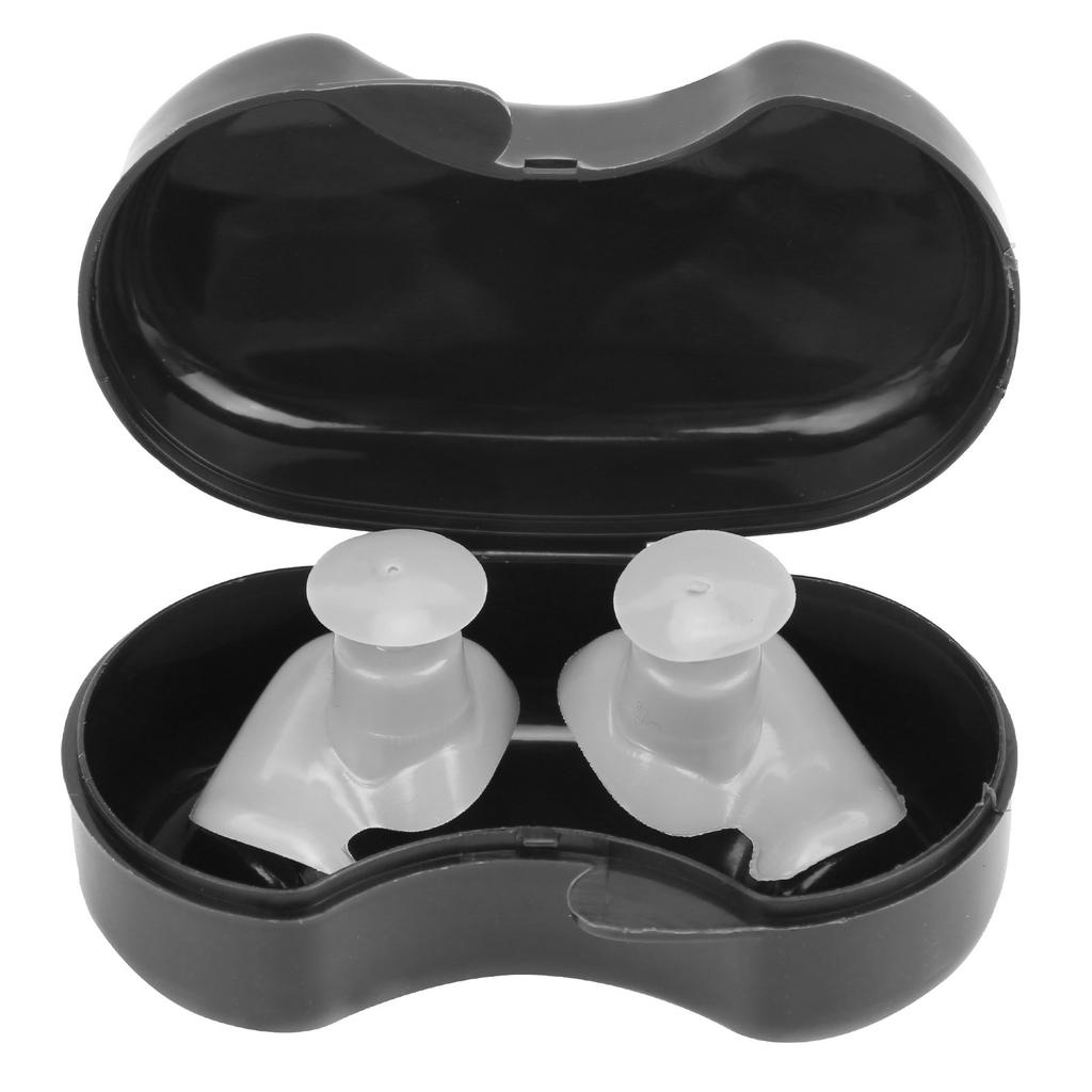 Silicone Waterproof DustProof Spiral Earplug for Children and Adults Swimming Accessory(Greyish