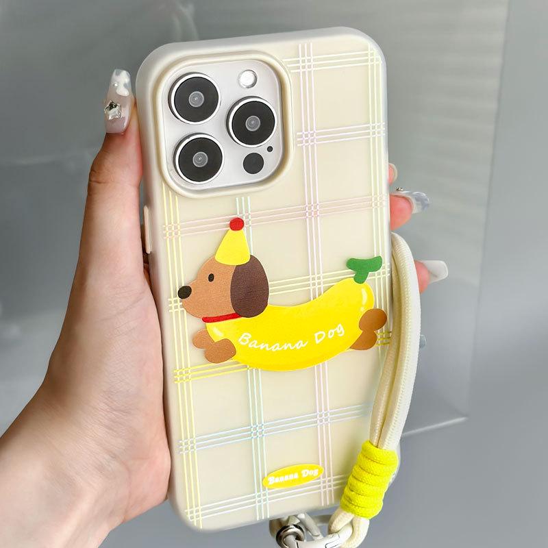Чехол Zhitai Jelly Skin для iPhone 12, 13, 14 Pro Max, 15 Pro с ремешком на руку