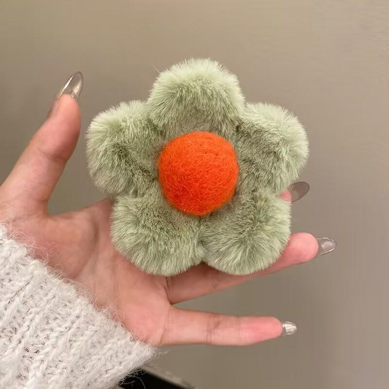 2024 Новый винтажный цветок плюшевый коготь для волос для женщин милые корейские большие заколки для волос в виде акулы заколки-крабы шпильки модные аксессуары для волос