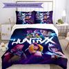 KPOP Hunter 3pcs Bedding Set Duvet Cover Closure Includes 1 Duvet Cover & 2 Pillowcases for All Seasons Bedroom Home Dorm Decor