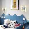 Nordic Creative Butterfly LED Wall Light for Children's Room - Modern Bedroom Bedside or Background Lighting