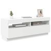 Vidaxl Szafka Pod Tv Z Oświetleniem Led, Biała, 100X35X40 Cm