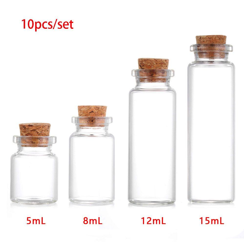 Wishing Tiny Small Mini Containers Message Bottles Transparent Wishing Bottle With Cork Stopper