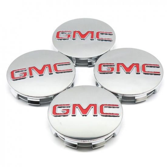 CHROME CENTER CAPS For Sierra Limited & Yukon + XL 83 mm 20" 22" RIMS 4PCS