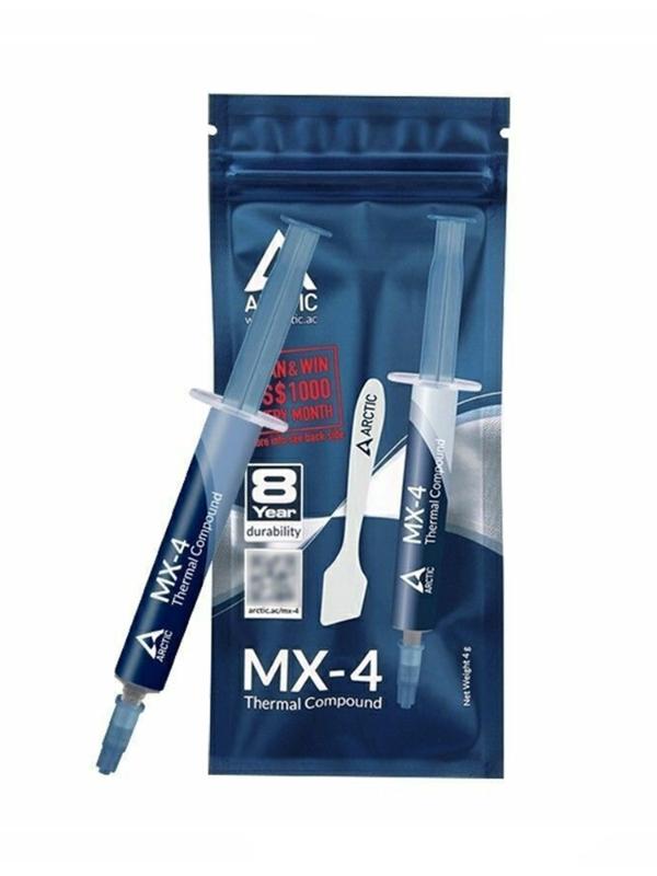 Термопаста MX4 для процессора MX-4 4г 8.5Вт/М-К Для CPU GPU Принтера Радиатора Охлаждения Охладителя Термопаста Состав Силикон