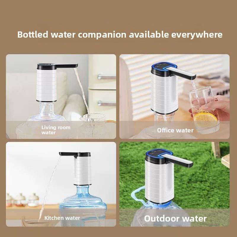 Dispensador de agua automático plegable para garrafón bomba de agua portátil recargable para casa