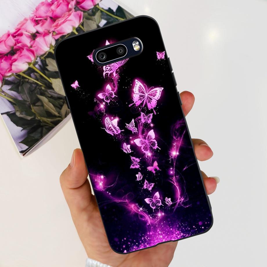 Чехол для LG G8X ThinQ Защита камеры Мягкая прозрачная задняя крышка Для телефона LG V50S Thinq LGV50 ThinQ Бампер Мраморный узор Череп