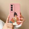 For Oppo Reno12 Pro Realme C61 Narzo N63 C63 Back Cover Phone Cases Fashion Cool Girl Boy Camera Protection Matte Liquid Soft Silicone Popular Housing