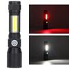 LED Flashlight Rechargeable Torch LED Pocket Flashlight with COB Light Super Bright Magnetic Base