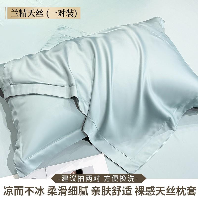 Tencel Pillowcases Set Of 2 48x74cm Modal Fiber Breathable Cooling Sleep Cover Modern Minimalist Design