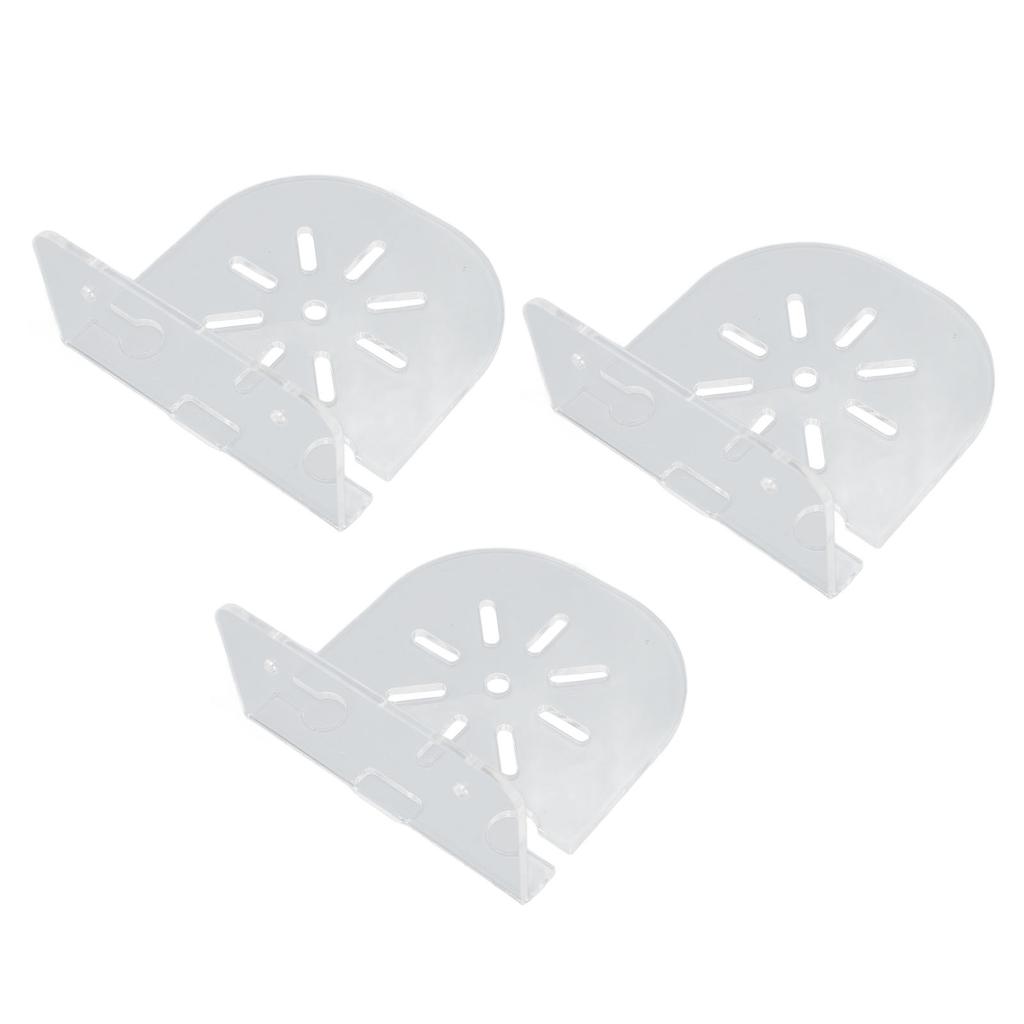 Acrylic Small Floating Shelf Transparent Wall Mounted Holder for Security Camera Speakers Baby Monitoring Device