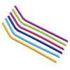 1pcs 6 Different Colors Silicone Straw 9.6 Inch Reusable Drinking Straw BPA Free Food Grade Straws for Tumbler Portable Outdoor