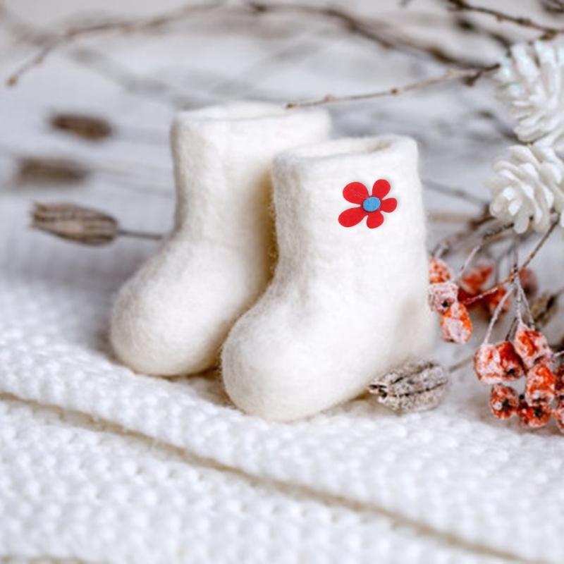 100 шт. Разноцветные фетровые цветы для рукоделия, украшения одежды, швейные аксессуары, 28 мм, нетканый цветок-наклейка