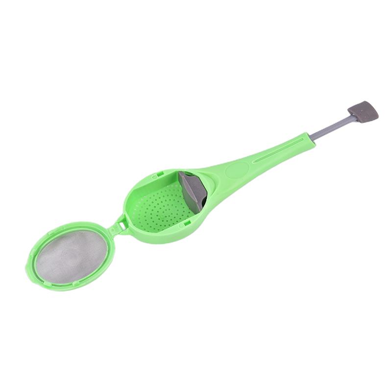 Заварщик чая, сетчатый фильтр для чайных листьев, силиконовый фильтр для травяных специй, диффузор, зеленый цвет