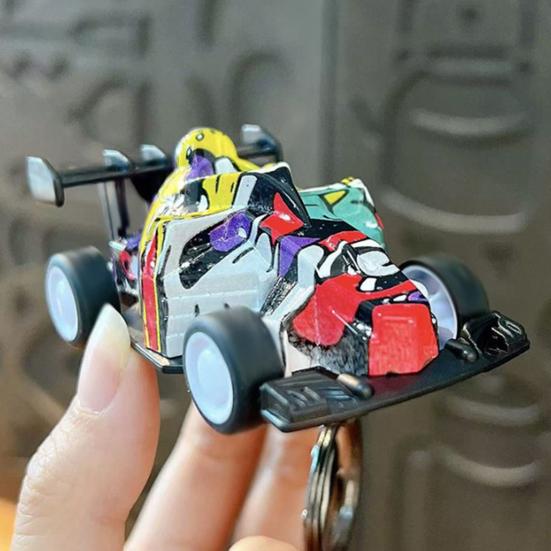 Мультяшный брелок-подвеска для картинга с крючком с двойным кольцом, несъемная конструкция, инструмент для снятия стресса, аксессуар для ключей