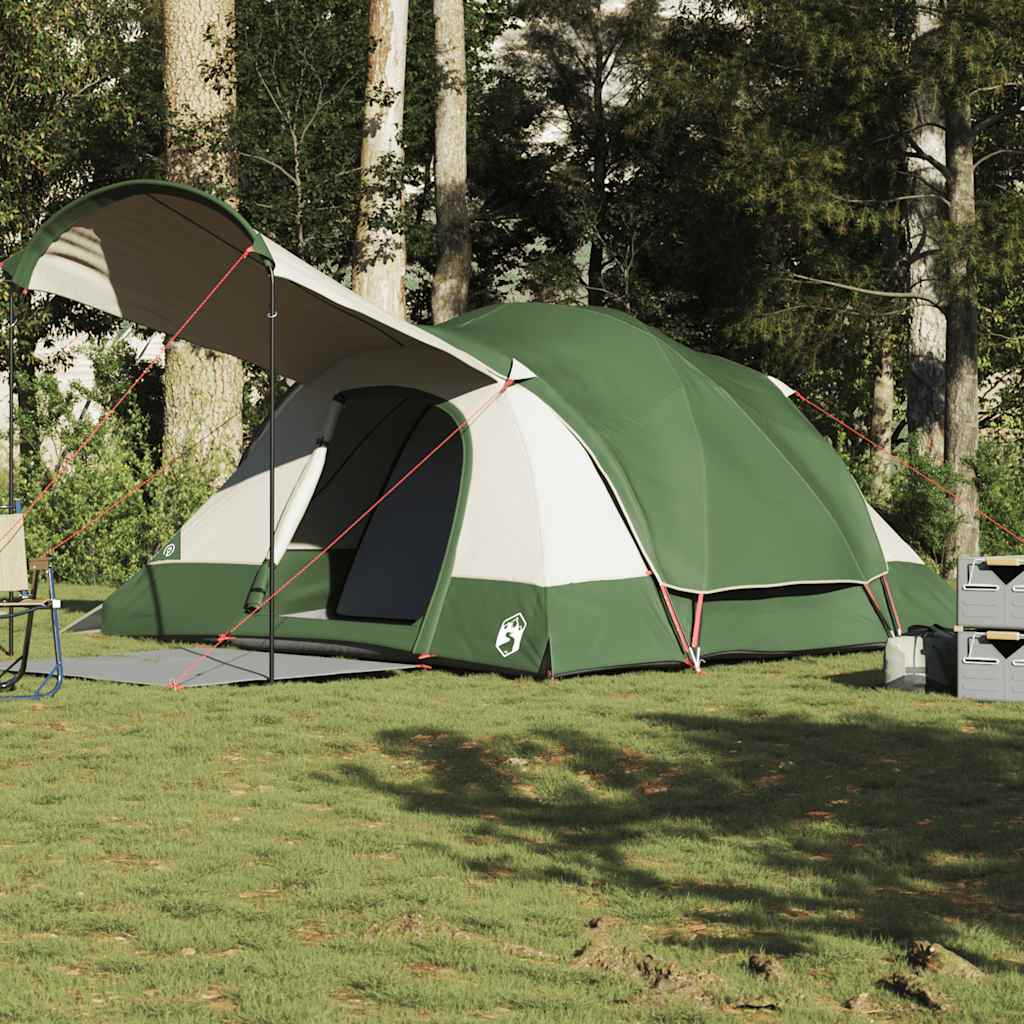 Tunnel Family Tent for 8 Persons Green Waterproof