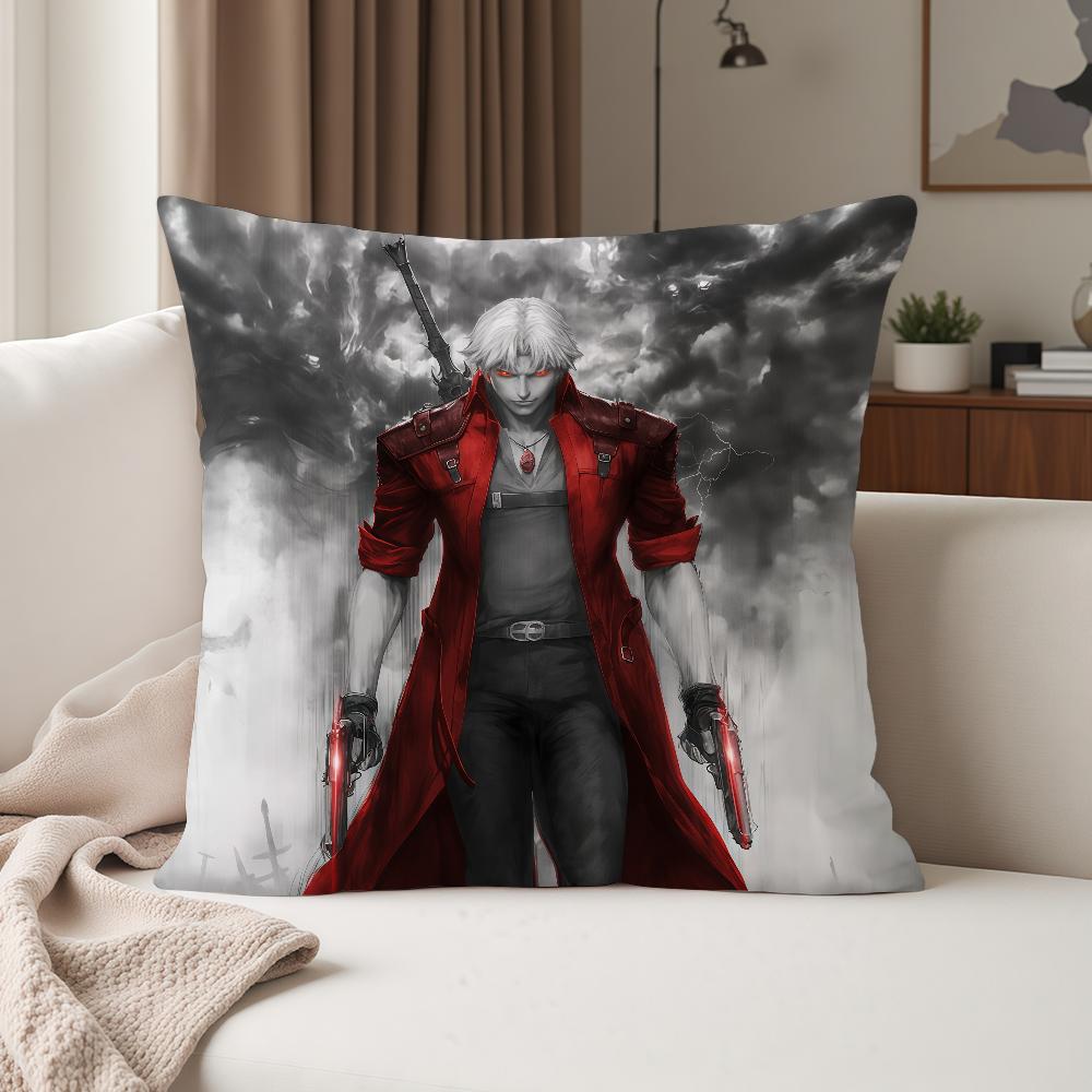 DDevil Mmay Ccry Games Pillow Case Suitable For Bedrooms Living Rooms Cars Home Decoration