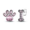 925 Silver Colorful Cute Animal Stud Earrings for Women Girlfriend Birthday Gift