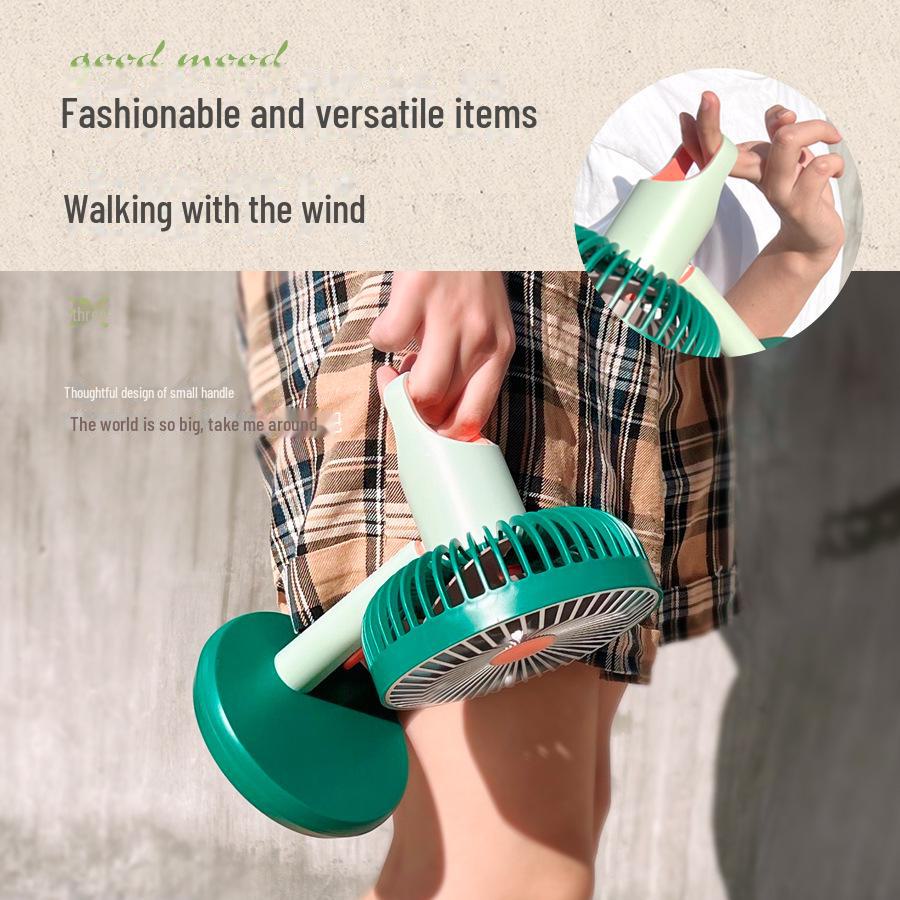 Стильный компактный настольный вентилятор 2022 года с зарядкой через USB и тремя скоростями вращения