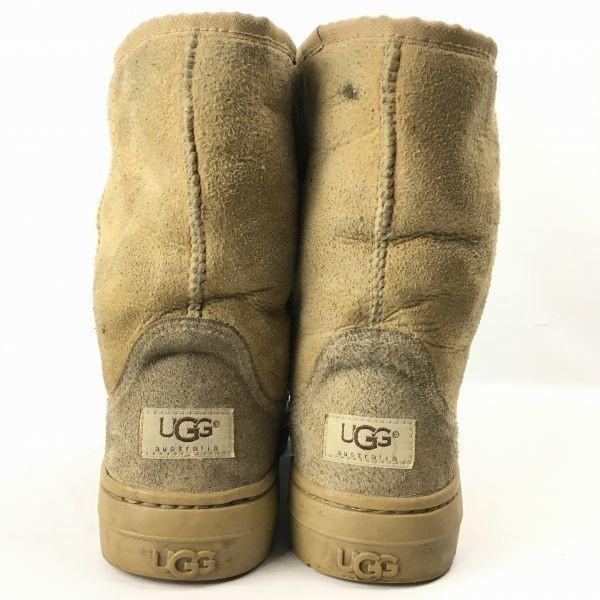 UGG Овчина Мутон Сапоги Верблюжий Коричневый размер W8 25.0(ИСПОЛЬЗОВАЛ)